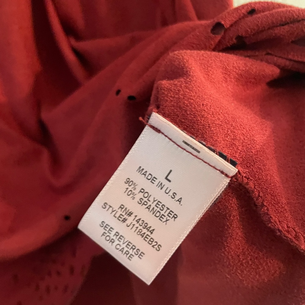 California Gypsy soft red tank top size large. - Picture 4 of 5